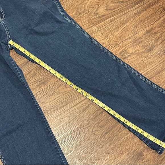 Jordache Vintage Women's Reese High Rise Slim Bootcut Jeans Washed Out Blue 34 - Picture 11 of 13